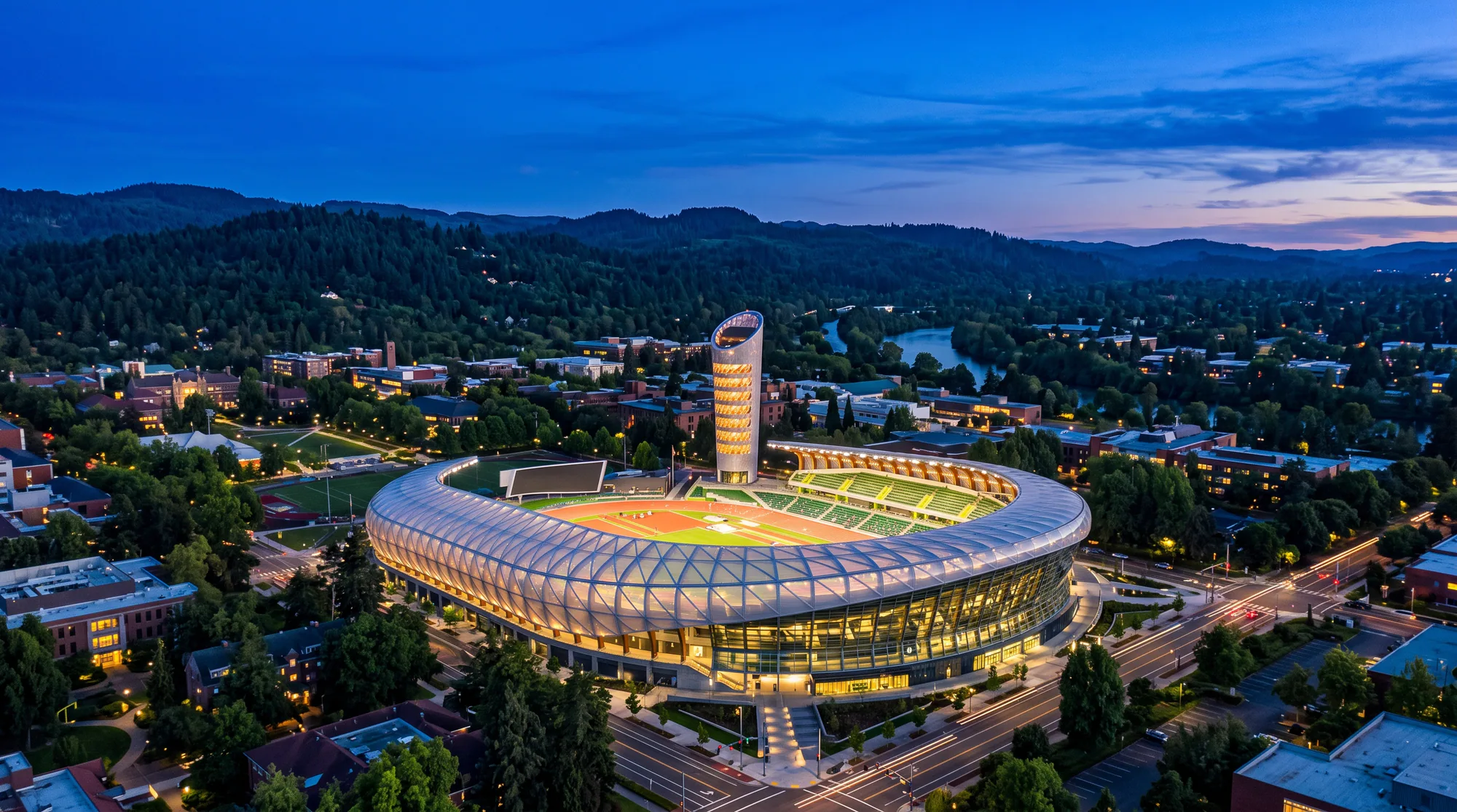 Eugene, OR skyline